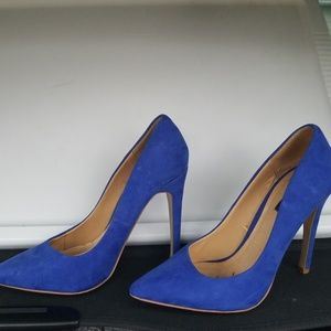 Electric blue heels